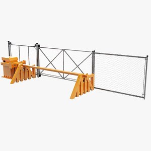 Fence With Automatic Gate