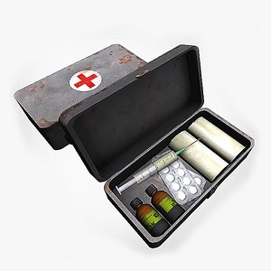 aid kit 3d model