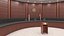 Interno dell'aula di tribunale degli Stati Uniti