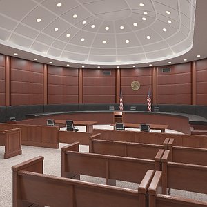 USA Courtroom Interior