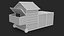 Red Chicken Coop 3D