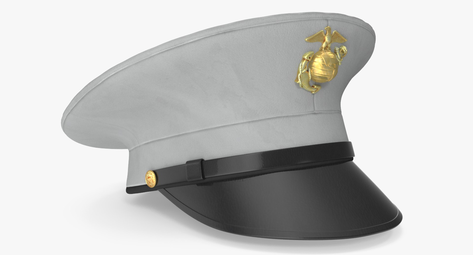 Usmc Marine Officer Hat 3D Model - TurboSquid 1179551