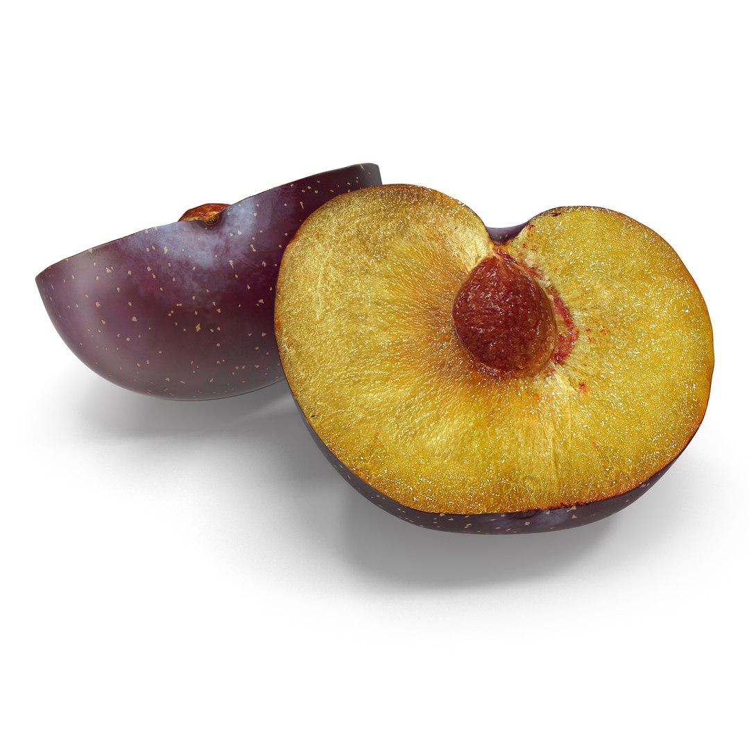 Plum Half 6 3D Model 3D model preview