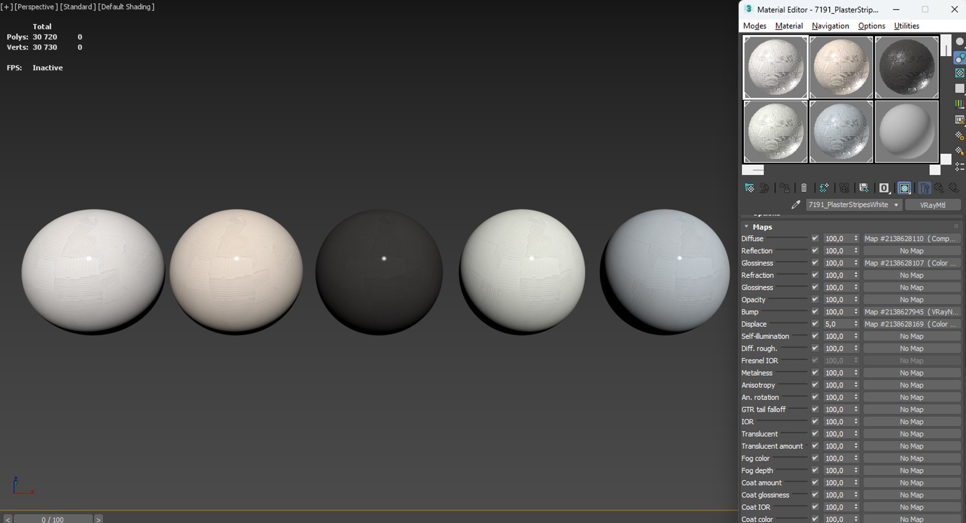 3D 4K Seamless PBR Decorative Plaster Textures And Material Set Model ...