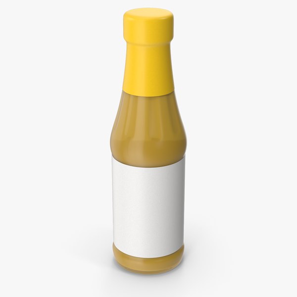 Yellow Sauce Bottle 3D model