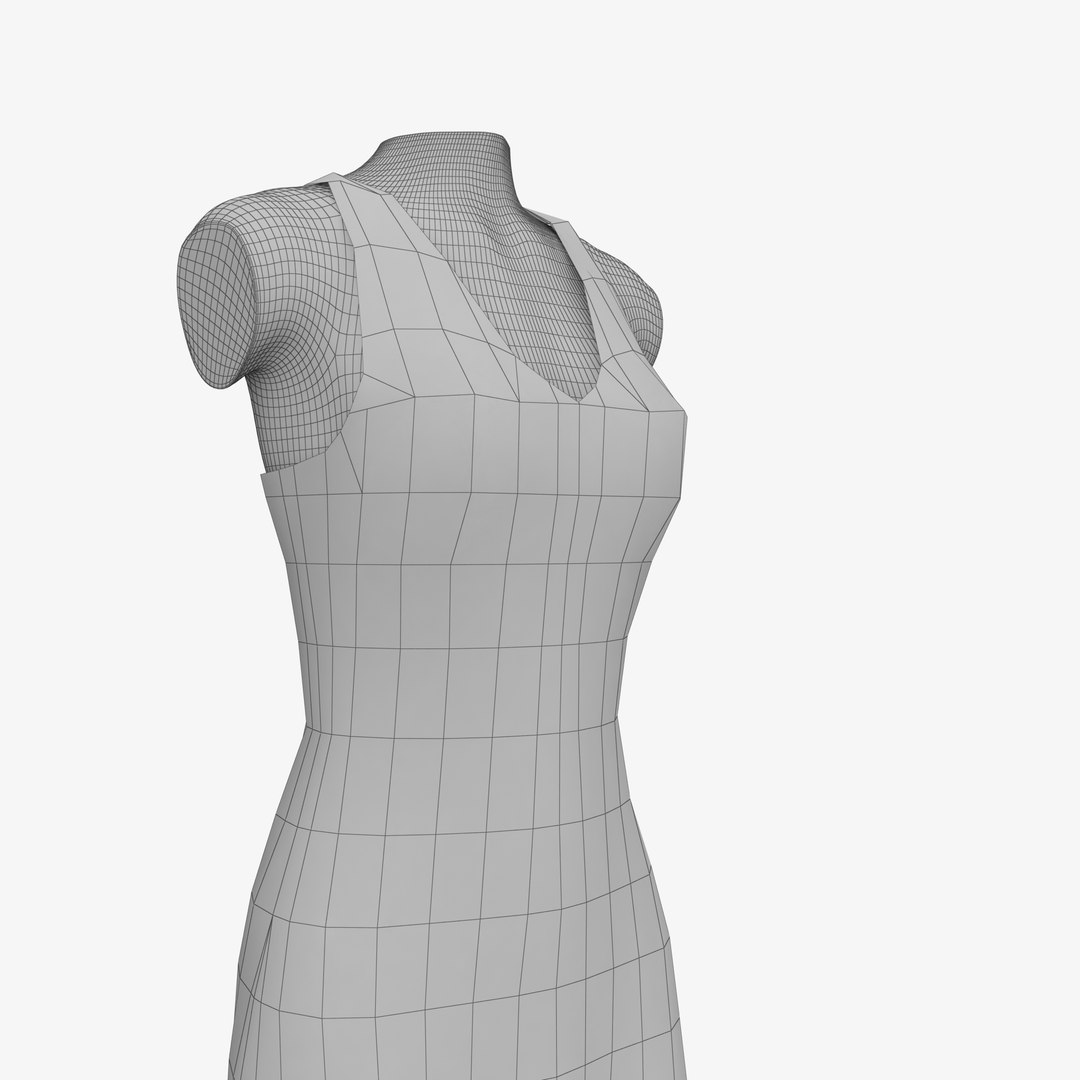 Evening Dress 3d Model