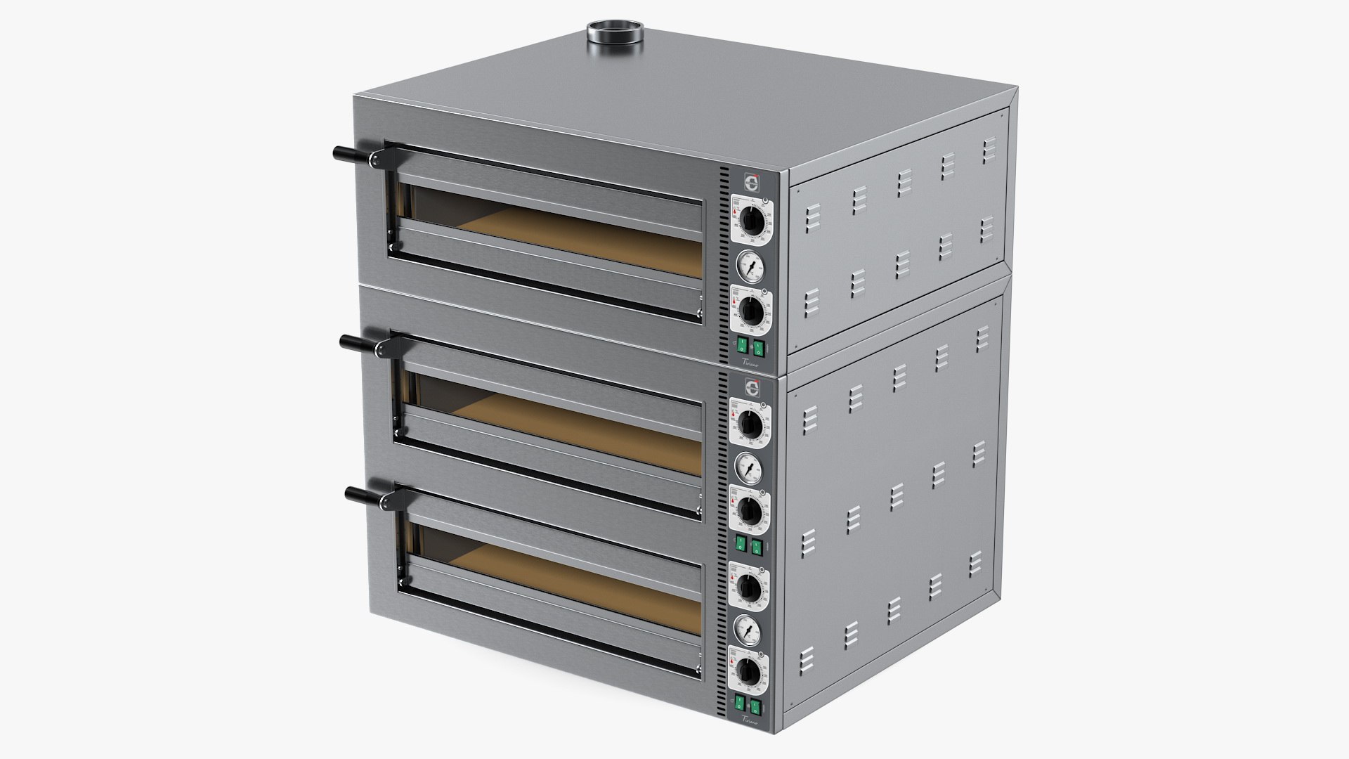Cuppone Tiziano Triple Deck Electric Pizza Oven 3D model preview