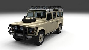3d land rover defender 110 model