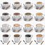 Colección de paquetes de tazas de café