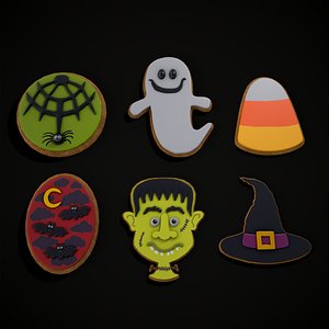 Halloween Cookies Sets One and Two 3D model