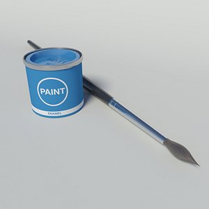 Paint and brush