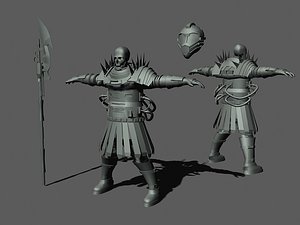 skeleton warrior character max