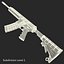 Assault Rifle Generic 4 3D Model