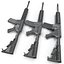Assault Rifle Generic 4 3D Model