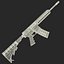 Assault Rifle Generic 4 3D Model