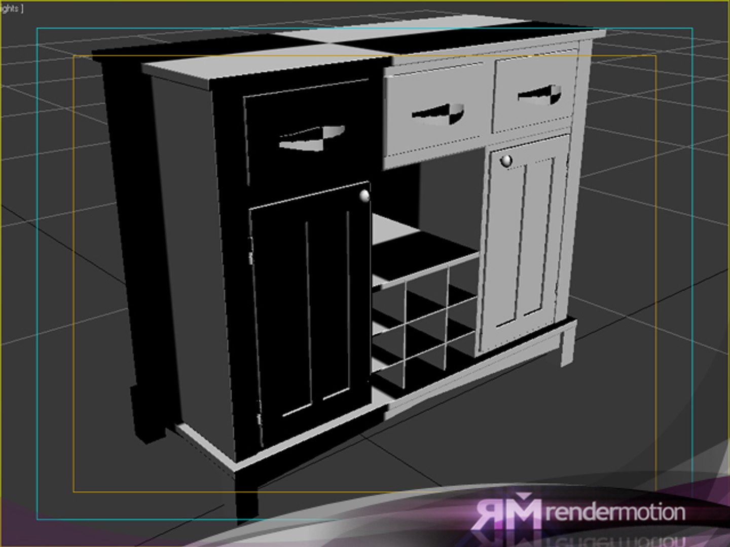 D3 C3 08 Buffet 3d Model