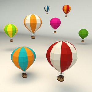 3D model hot air balloon