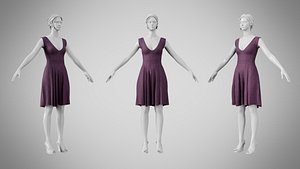 Dress 21 Grape model