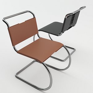 Knoll MR Side Chairs 3D