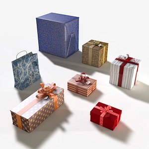 gift wrappings 3d model