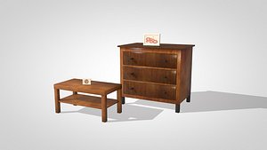 3dsmax bedside tables