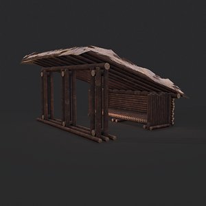Viking Hut T 3D model