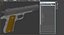 Pistol Colt M1911 Modèle 3D