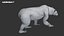 3D Polar Bear Fur Rigged 3D model