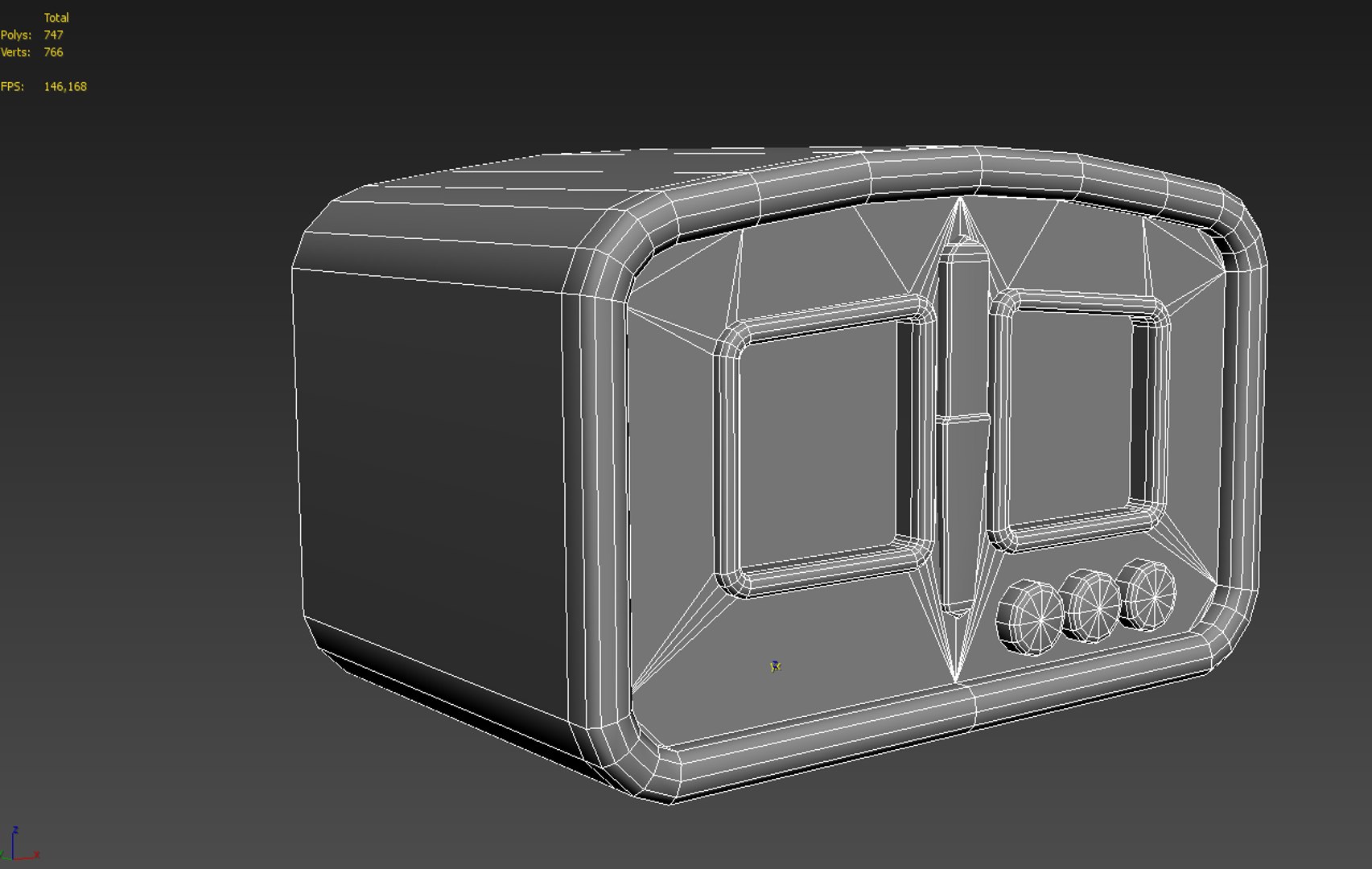 3d Model Retro Radio