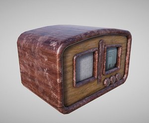 3d model retro radio