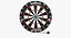 3d dartboard dart model