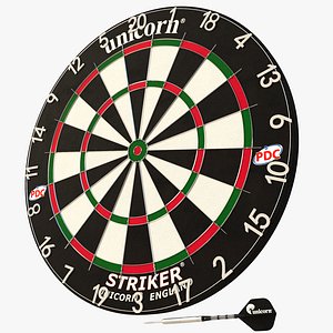3d dartboard dart model