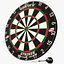 3d dartboard dart model