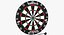 3d dartboard dart model