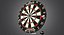 3d dartboard dart model