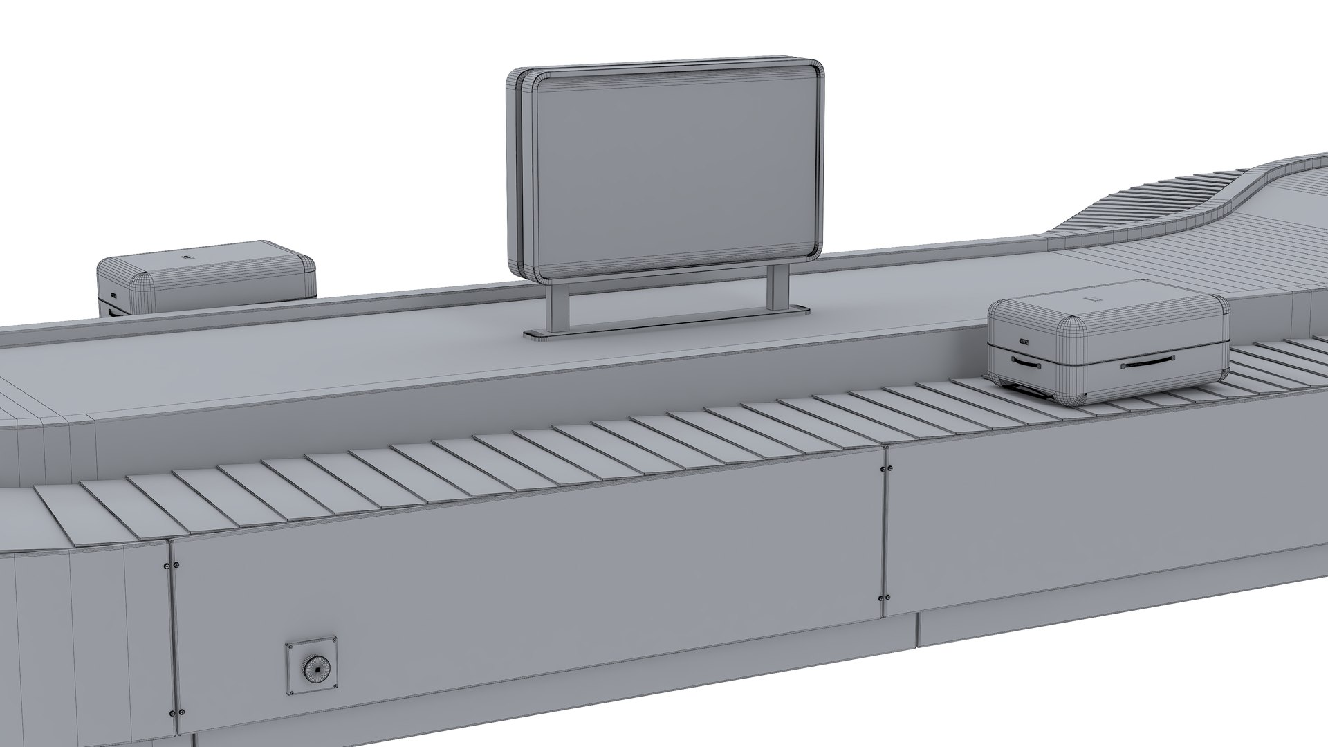 3D Belt Conveyor Airport - TurboSquid 2314873