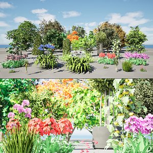 Flanders Greenery  Pack 3D model