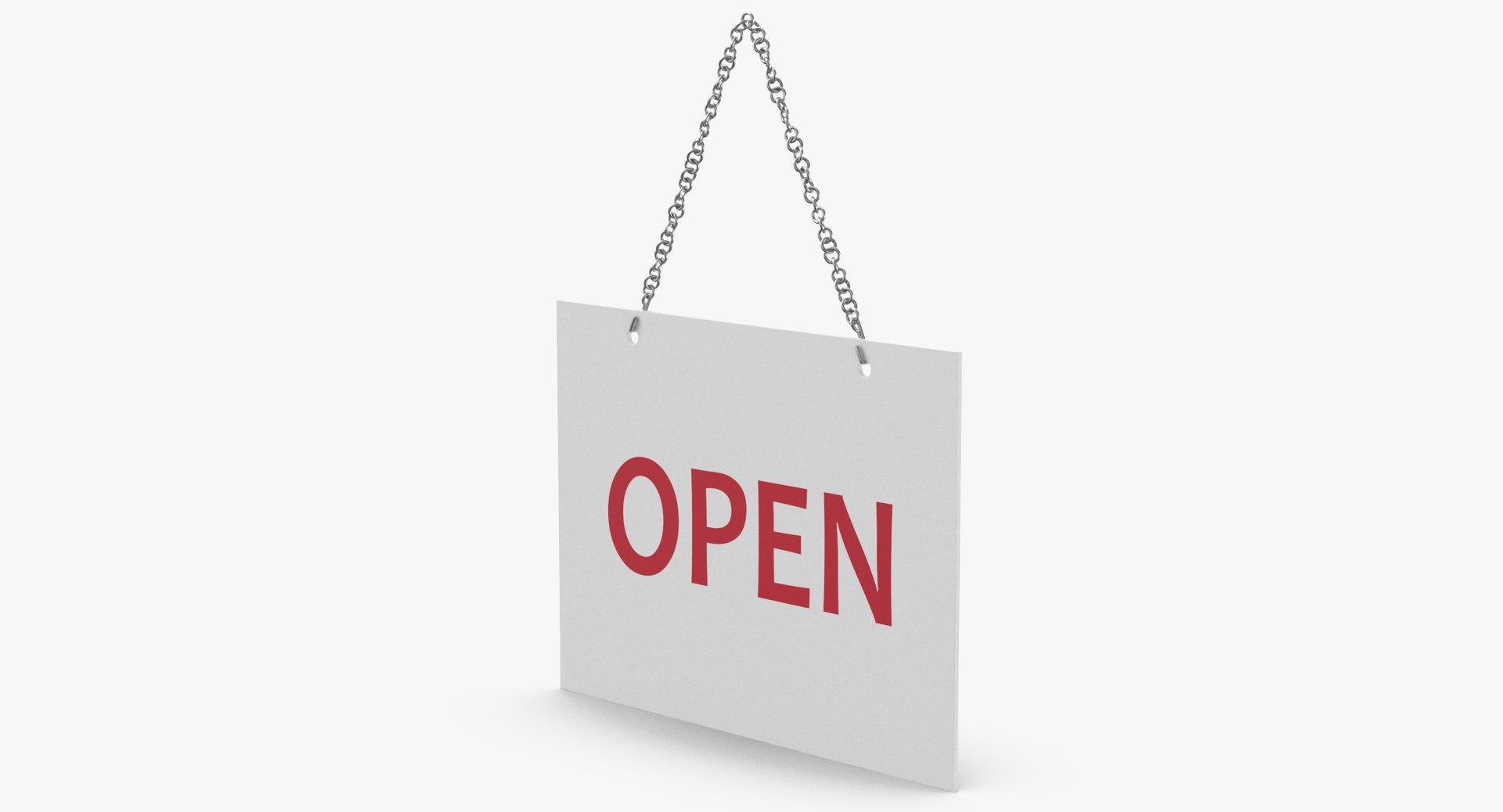 3D open-closed signs open model - TurboSquid 1242442