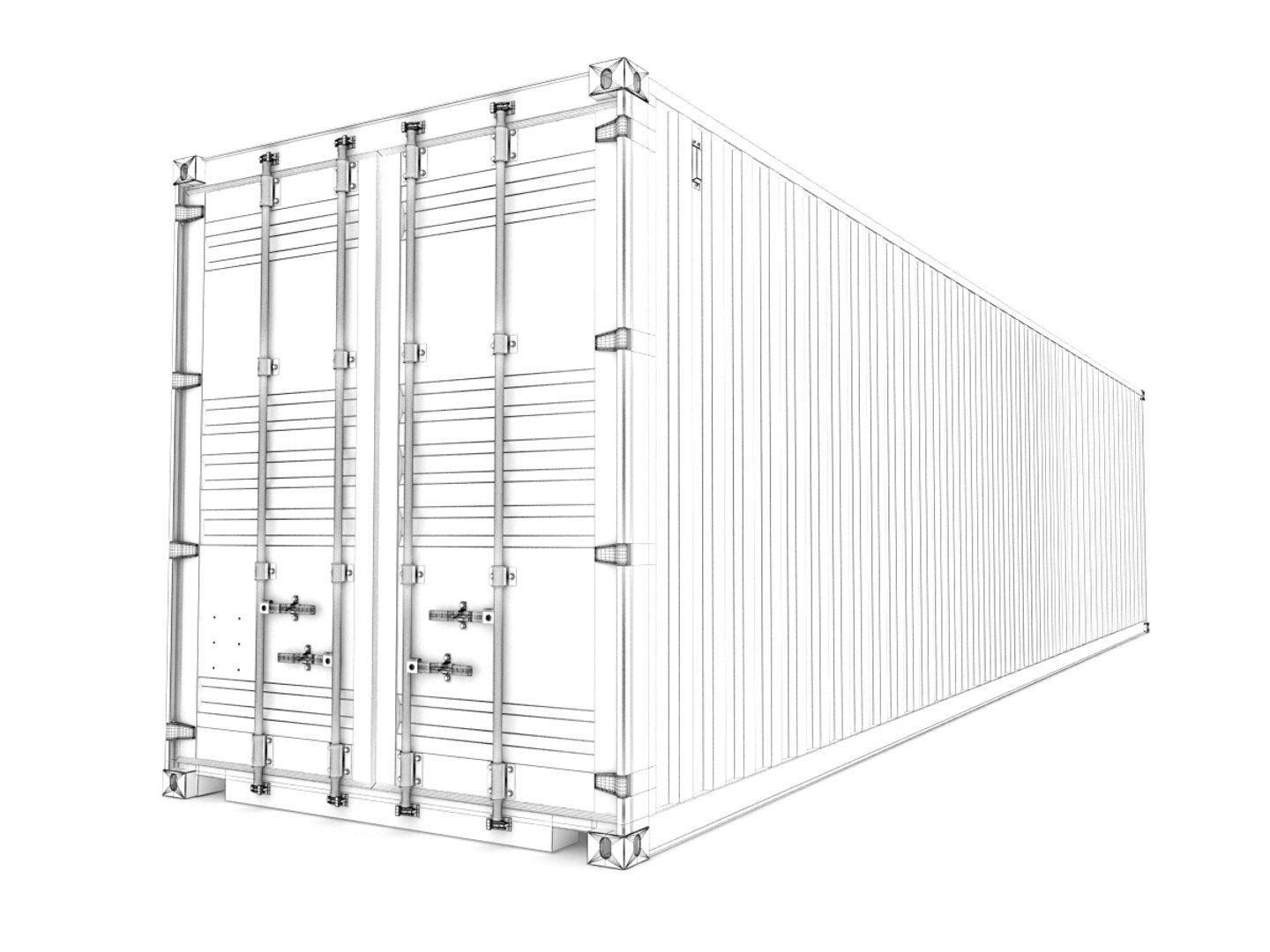 Shipping container cma-cgm 40 3D - TurboSquid 1618809