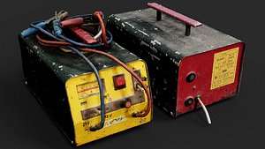 3D model electric equipment garage stuff set PBR photogrammetry