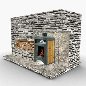 3D Fireplace model