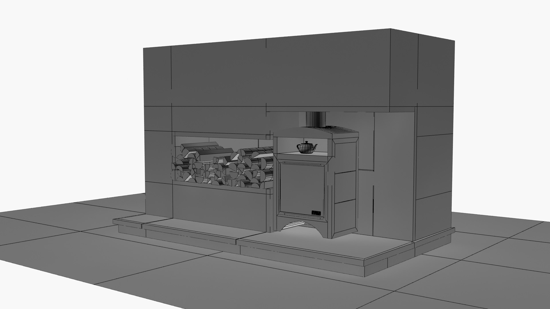 3D Fireplace Model TurboSquid 2147877