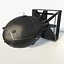Nuclear bomb Fatman low poly