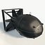 Nuclear bomb Fatman low poly