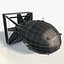 Nuclear bomb Fatman low poly