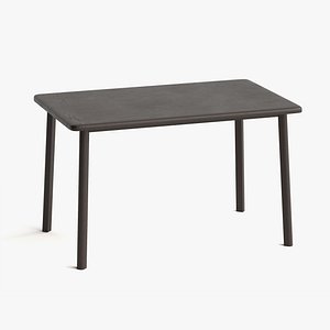 3D model Rectangular Wooden Dining Table