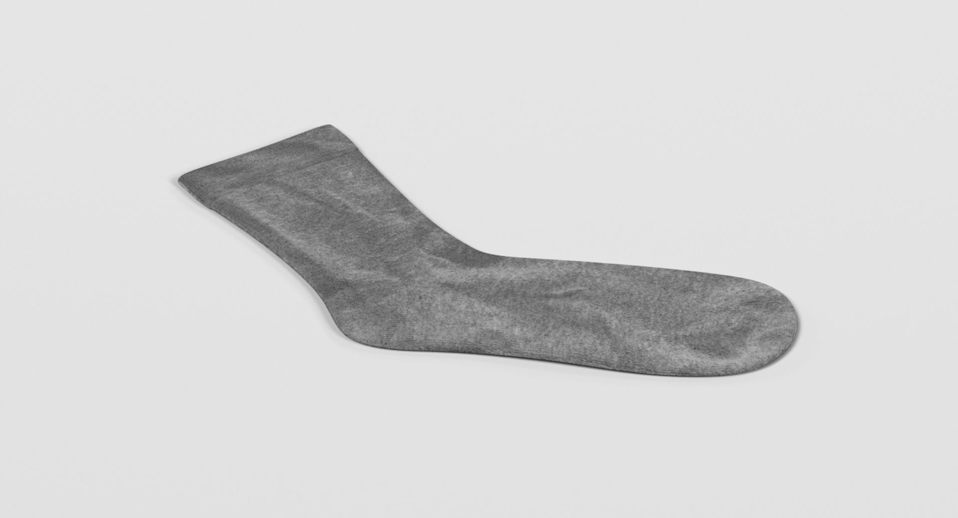 Grey Sock 3D Model - TurboSquid 1188619