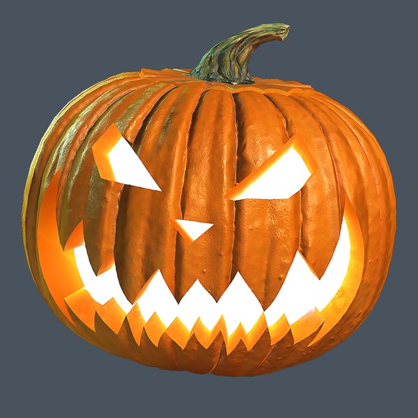 3dsmax halloween pumpkin