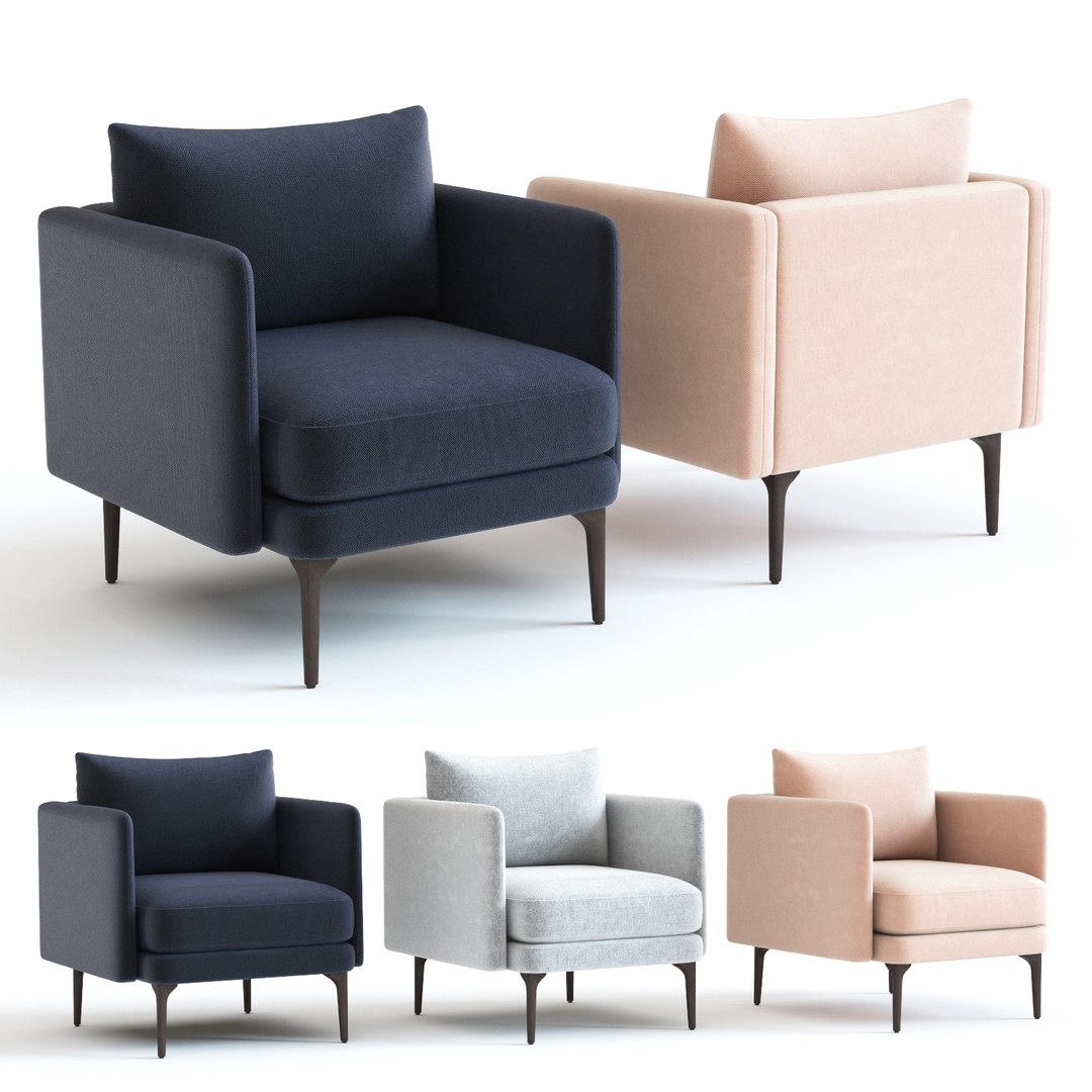 Western Elm Auburn Chair 3D TurboSquid 1385948