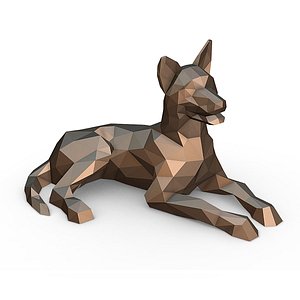 3D model German shepherd
